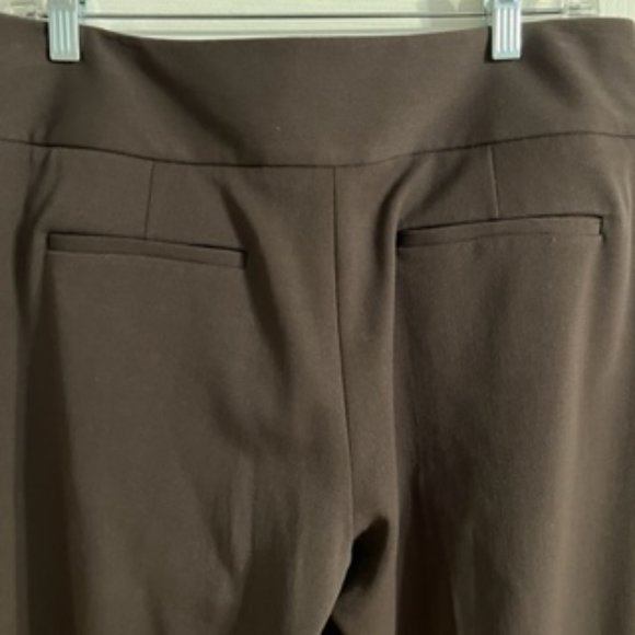 Apt 9 Modern Fit Women's Trousers 10 Brown - Picture 12 of 13